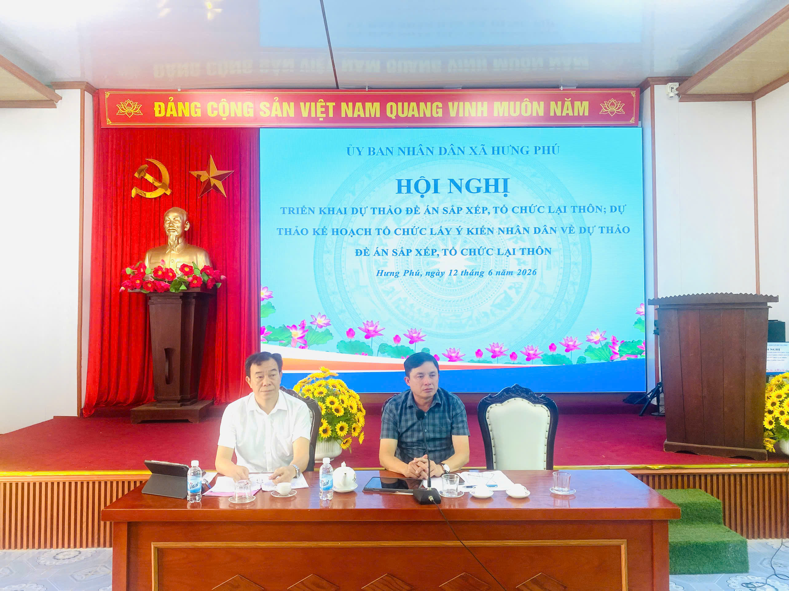 Hưng Phú triển khai kế hoạch lấy ý kiến nhân dân về Dự thảo kế hoạch lấy ý kiến nhân dân về đề án sắp xếp, tổ chức lại thôn năm 2026
